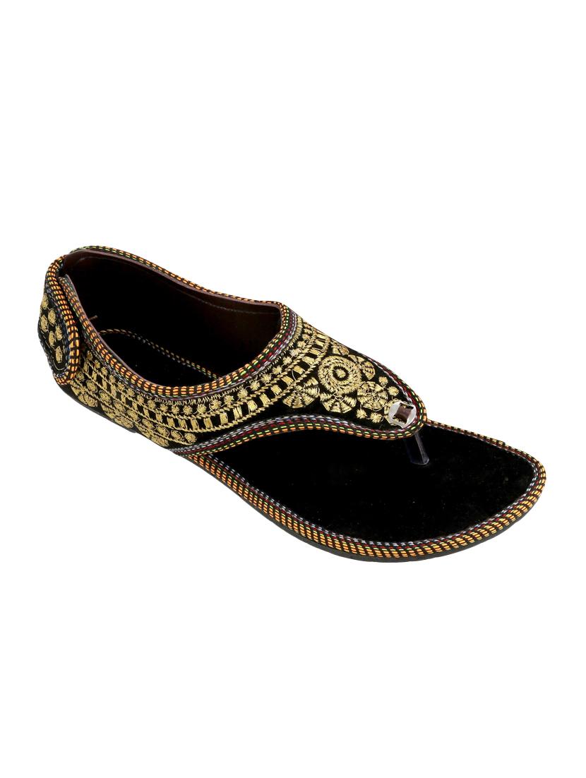 black ethnic sandal - 15116786 - Zoom Image - 1