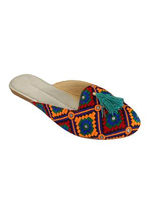 multi fabric mules sandals - 15116794 - Standard Image - 1