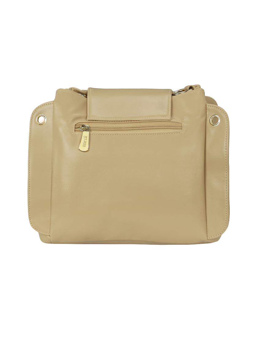 cream leatherette regular sling bag - 15116983 - Zoom Image - 2