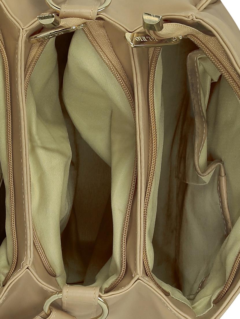 cream leatherette regular sling bag - 15116983 - Zoom Image - 3