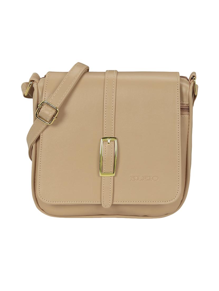 cream leatherette regular sling bag - 15116992 - Zoom Image - 1
