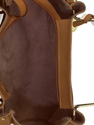 brown leatherette tote - 15117080 - Standard Image - 3