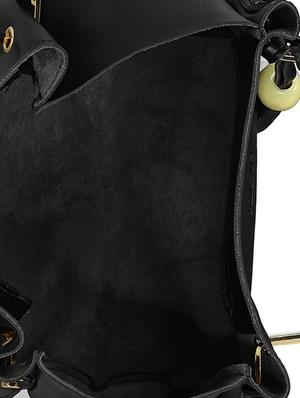 black leatherette tote - 15117081 - Standard Image - 3