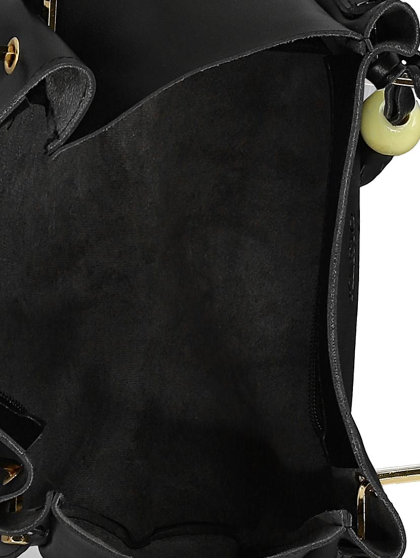 black leatherette tote - 15117081 - Zoom Image - 3
