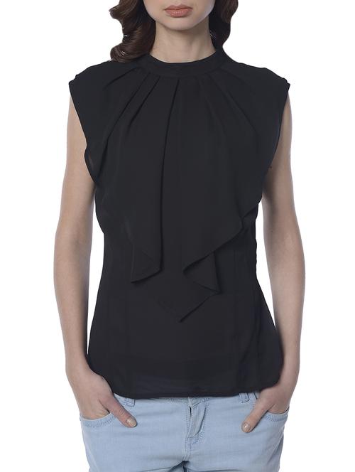 black solid layered top - 15117144 - Standard Image - 1