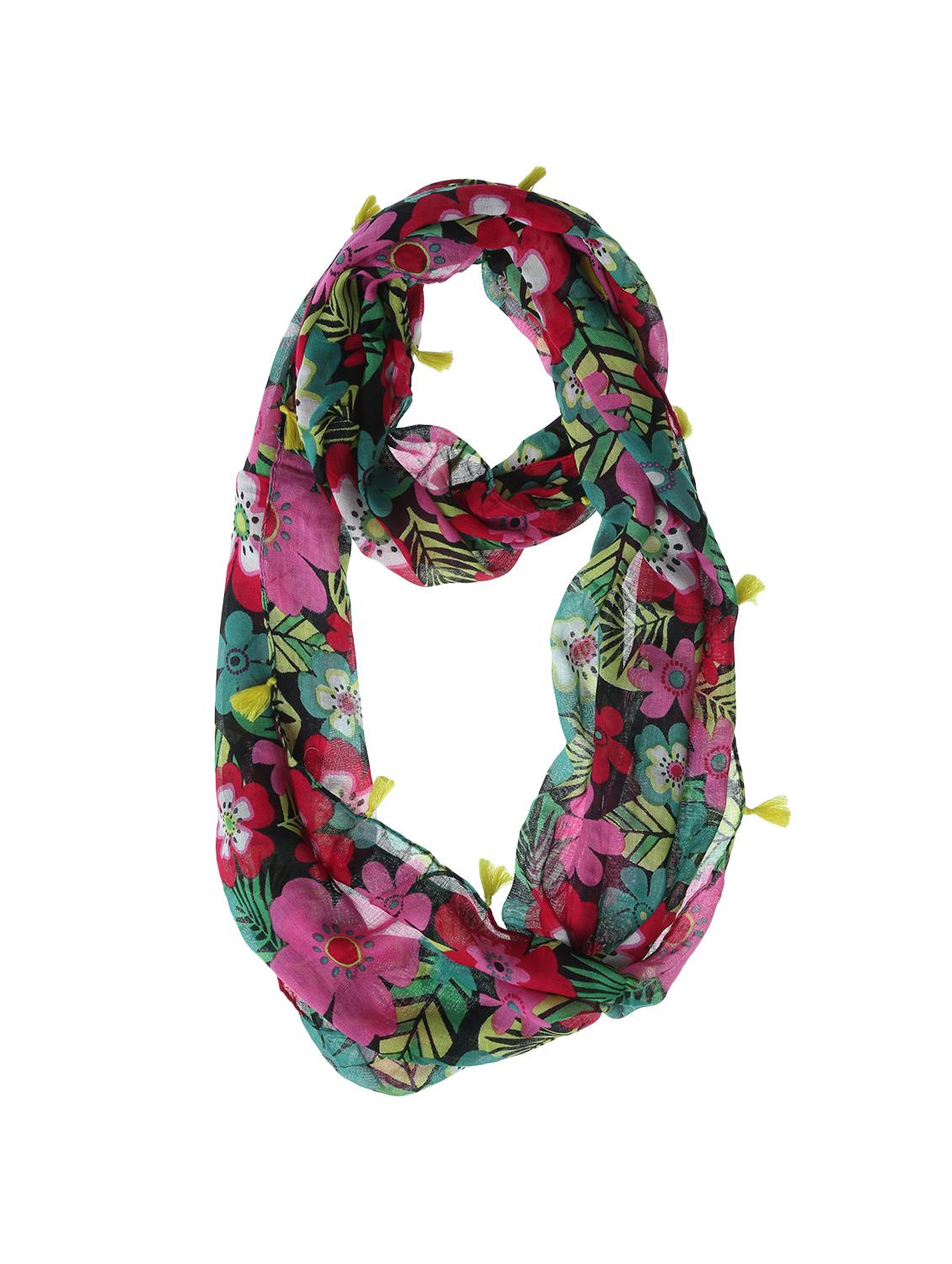 multi colored viscose scarf - 15117433 - Zoom Image - 1