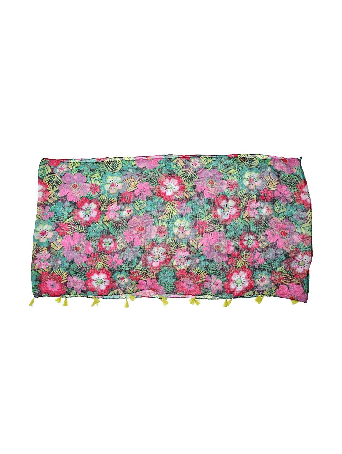 multi colored viscose scarf - 15117433 - Zoom Image - 3