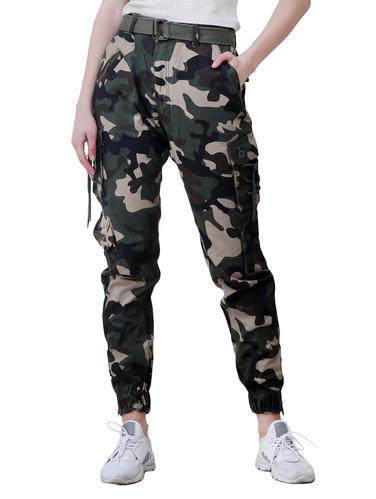 green printed cotton jogger - 15118321 - Very Small Image - 1