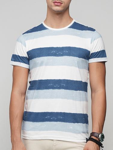 blue cotton t-shirt - 15118478 - Very Small Image - 1