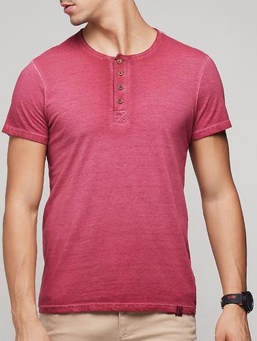 pink cotton washed t-shirt - 15118510 - Very Small Image - 1