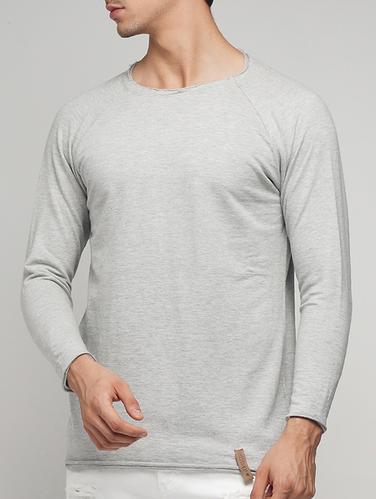 grey cotton raglan t-shirt - 15118547 - Very Small Image - 1