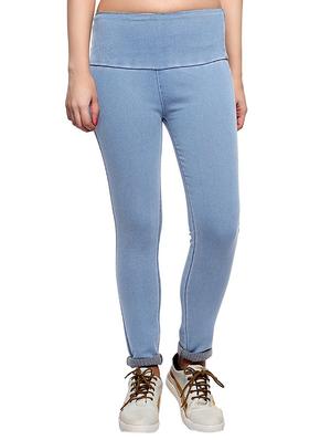 light blue denim jeggings - 15118700 - Standard Image - 1
