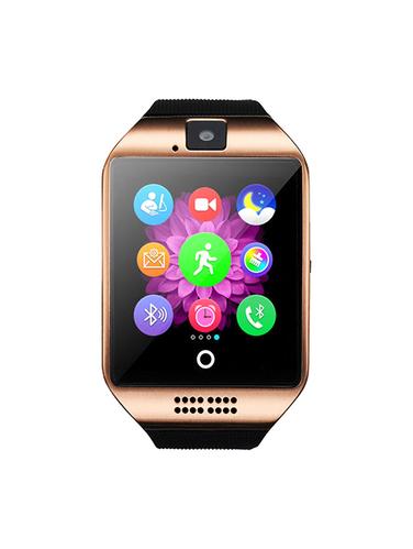 JM New Q18 Colour Black Silver Smart Watch With Sim/SD Card Support - 15118728 - Very Small Image - 1