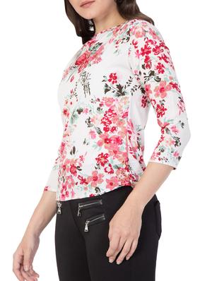 white floral printed top - 15119018 - Standard Image - 2