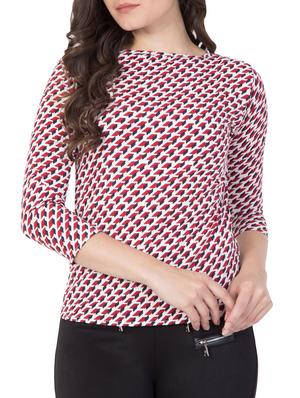 red printed top - 15119022 - Standard Image - 1