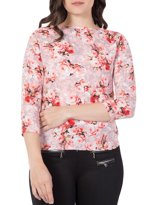 pink floral printed top - 15119025 - Standard Image - 1