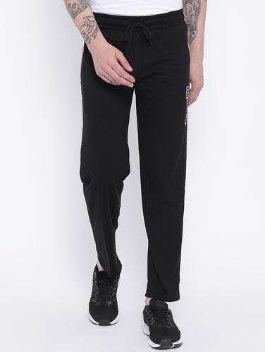 black cotton full length track pant - 15119036 - Very Small Image - 1
