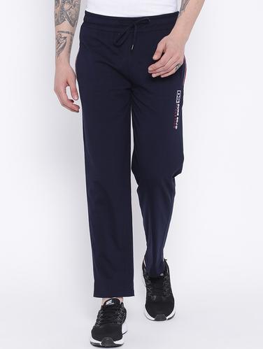 blue cotton full length track pant - 15119037 - Very Small Image - 1