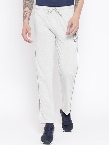grey cotton full length track pant - 15119039 - Very Small Image - 1