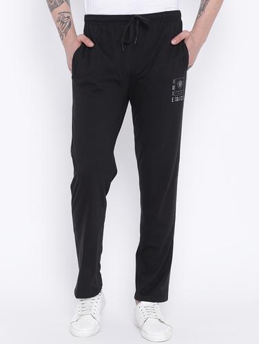 black cotton full length track pant - 15119041 - Very Small Image - 1