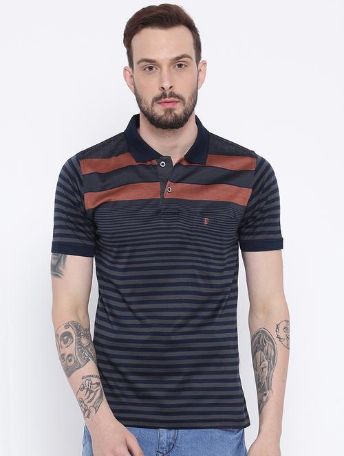 navy blue cotton pocket t-shirt - 15119054 - Standard Image - 1