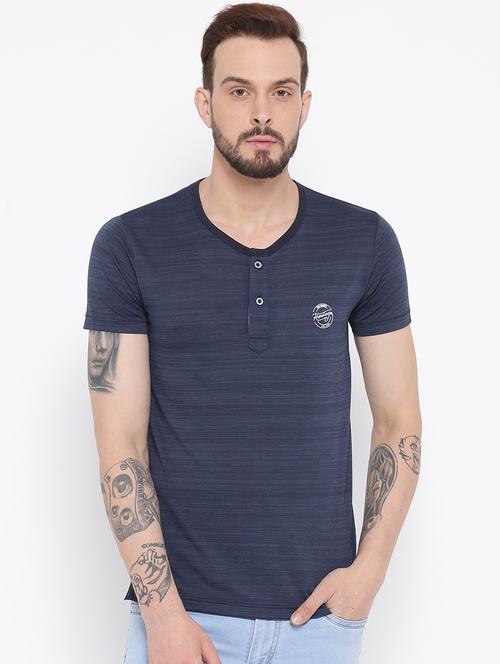 navy blue cotton t-shirt - 15119056 - Standard Image - 1