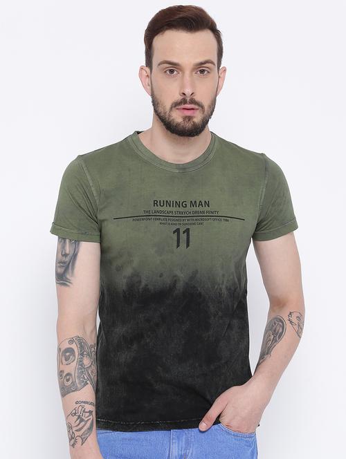 green cotton t-shirt - 15119077 - Standard Image - 1