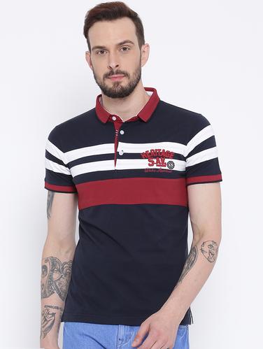 blue cotton polo t-shirt - 15119116 - Very Small Image - 1