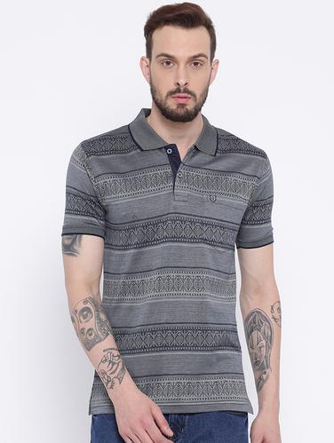 grey cotton polo t-shirt - 15119124 - Very Small Image - 1