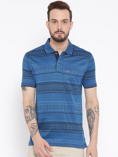 blue cotton polo t-shirt - 15119125 - Standard Image - 1