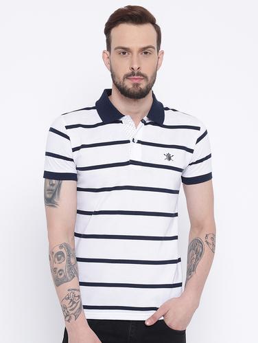 white cotton polo t-shirt - 15119140 - Very Small Image - 1