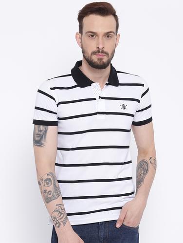 white cotton polo t-shirt - 15119144 - Very Small Image - 1