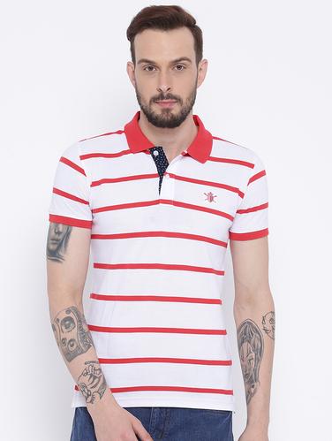 white cotton polo t-shirt - 15119146 - Very Small Image - 1
