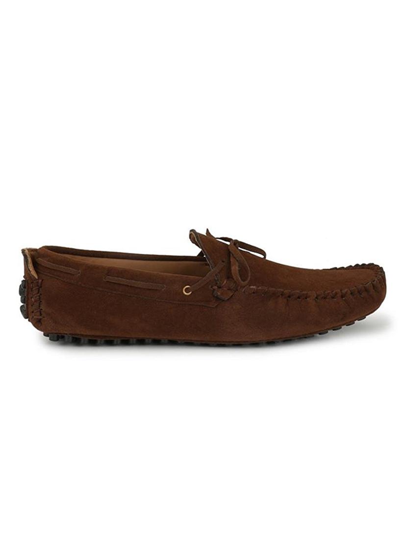 brown leather slip on loafer - 15121122 - Zoom Image - 2