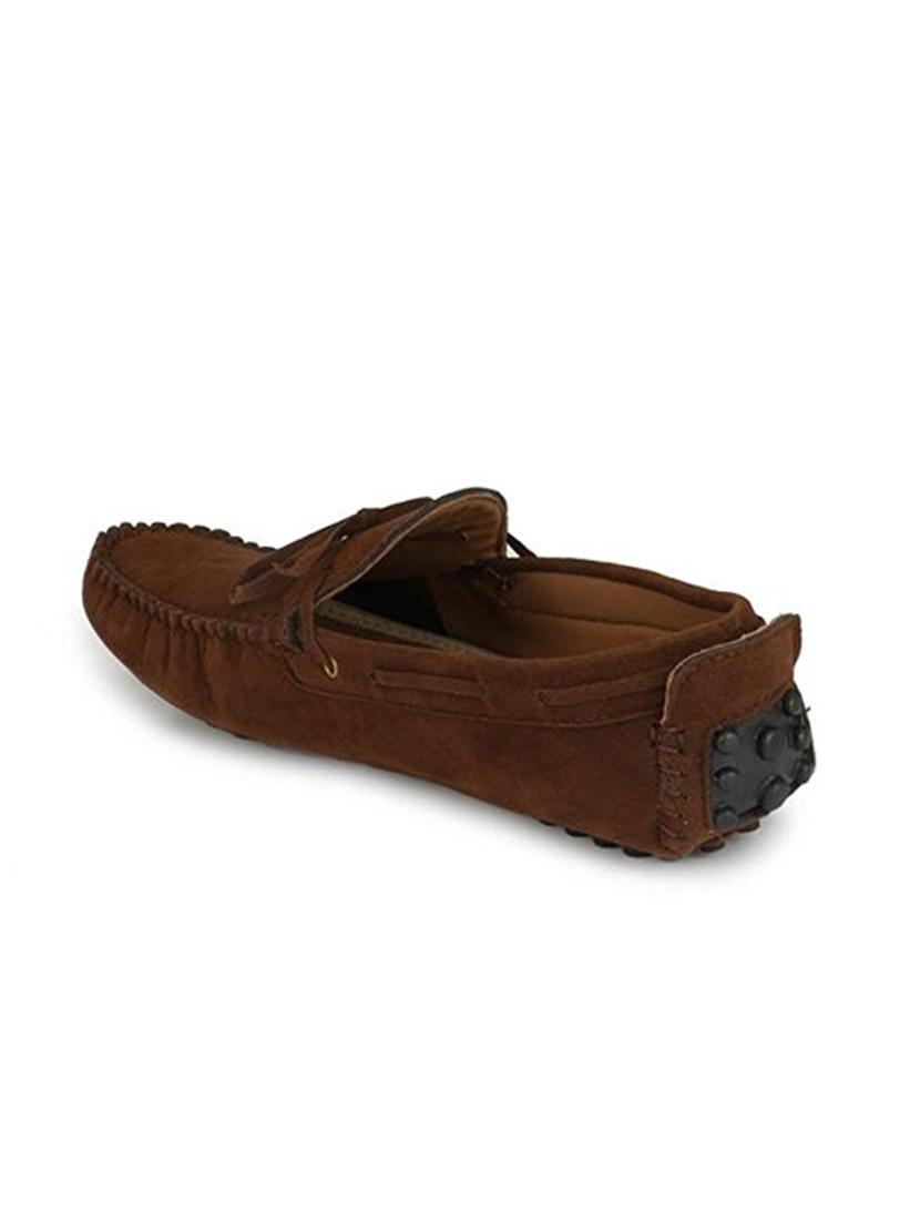 brown leather slip on loafer - 15121122 - Zoom Image - 3