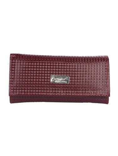 maroon leatherette clutch - 15121335 - Very Small Image - 1