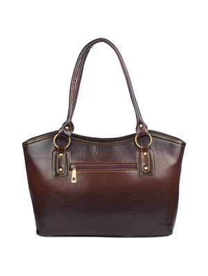 brown leatherette handbag - 15121337 - Standard Image - 2