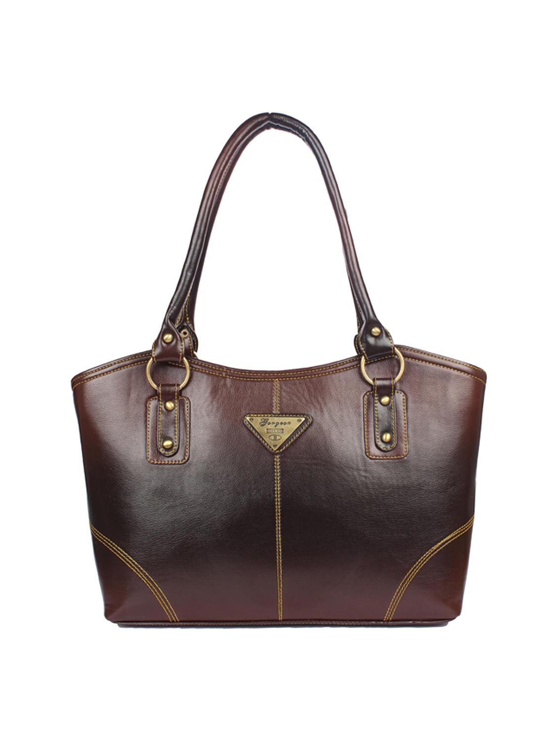 brown leatherette handbag - 15121337 - Zoom Image - 1