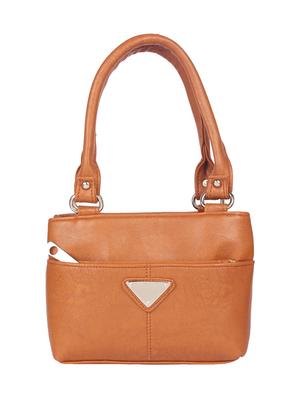 tan leatherette handbag - 15121343 - Standard Image - 1