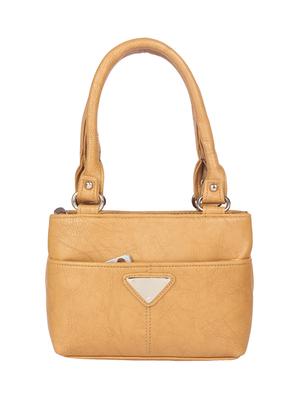 yellow leatherette handbag - 15121345 - Standard Image - 1