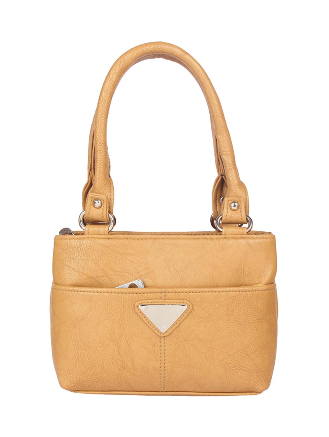 yellow leatherette handbag - 15121345 - Zoom Image - 1
