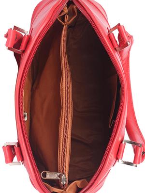 red leatherette handbag - 15121349 - Standard Image - 3