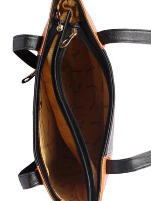 black leatherette handbag - 15121356 - Standard Image - 3