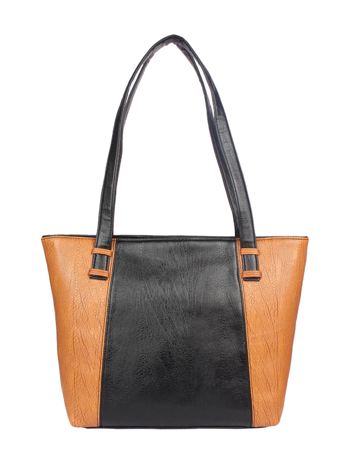 black leatherette handbag - 15121356 - Zoom Image - 1