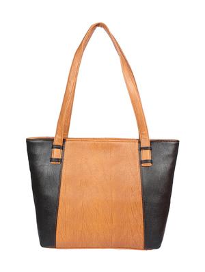 brown leatherette handbag - 15121357 - Standard Image - 1
