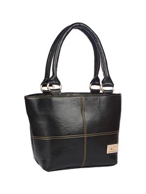 black leatherette handbag - 15121359 - Standard Image - 4
