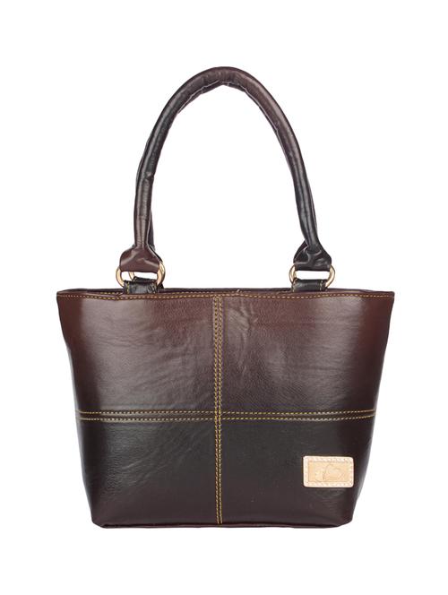 brown leatherette handbag - 15121360 - Very Small Image - 1