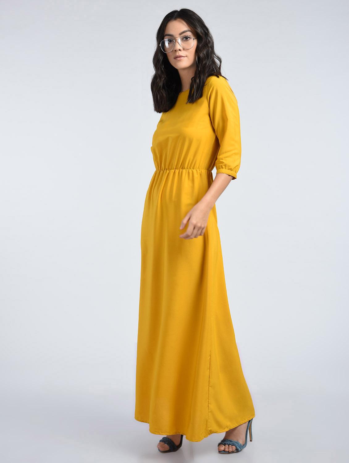 gathered maxi dress - 15121416 - Zoom Image - 4