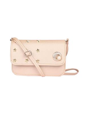 cream leatherette sling bag - 15121565 - Standard Image - 1