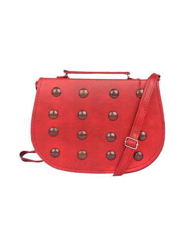 red leatherette sling bag - 15121568 - Very Small Image - 1